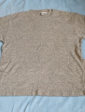 Geoffrey Beane Ribbed Short Sleeve Top